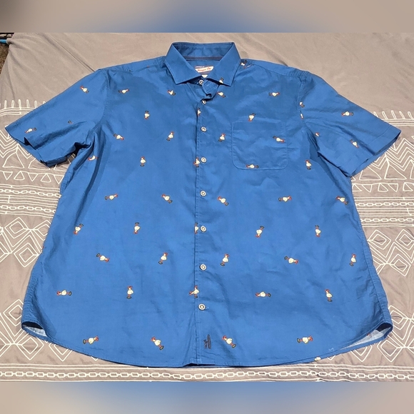 johnnie-O Other - Johnnie-O Chappy Hangin' Out Button Up Shirt With Hula Girl Print Size XL